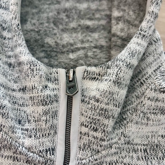 KUHL women’s long zip up fleece lined sweater size small Heather grey - Picture 3 of 6